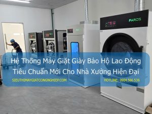 Hệ thống giặt giày bảo hộ lao động