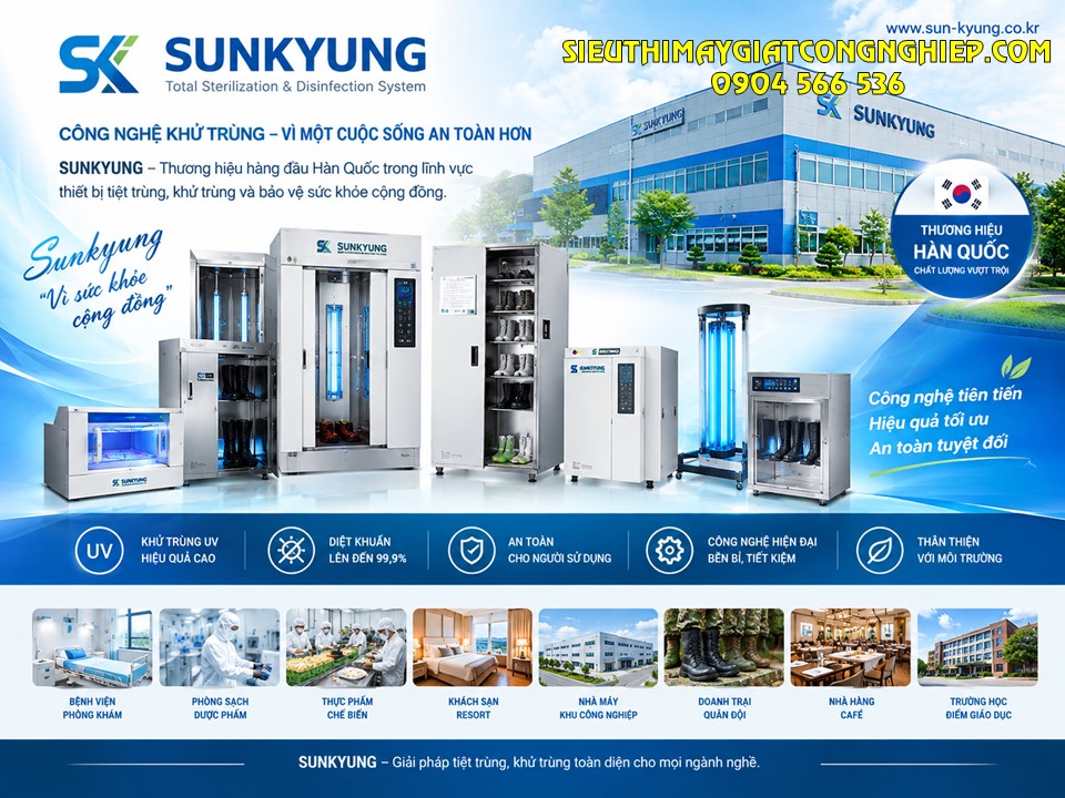 Sunkyung - Giải pháp tiệt trùng khử trùng chuyên dụng cho nhà máy, khu công nghiệp
