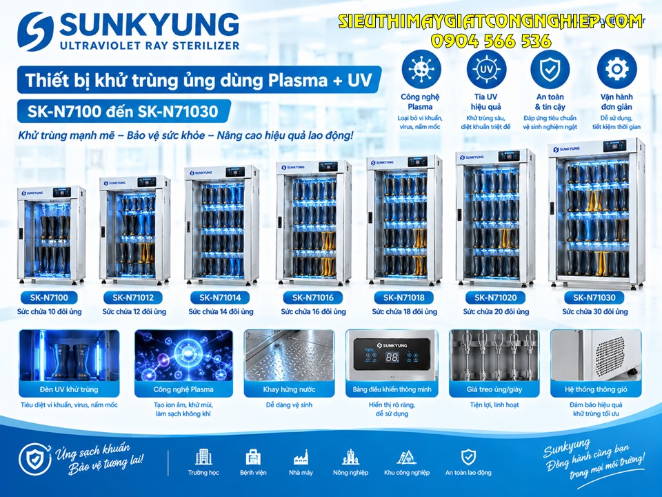 Thiết bị khủ trùng ủng bằng Plasma và tia UV