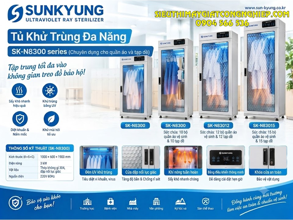 Tủ khử trùng đa năng SK 8300 series