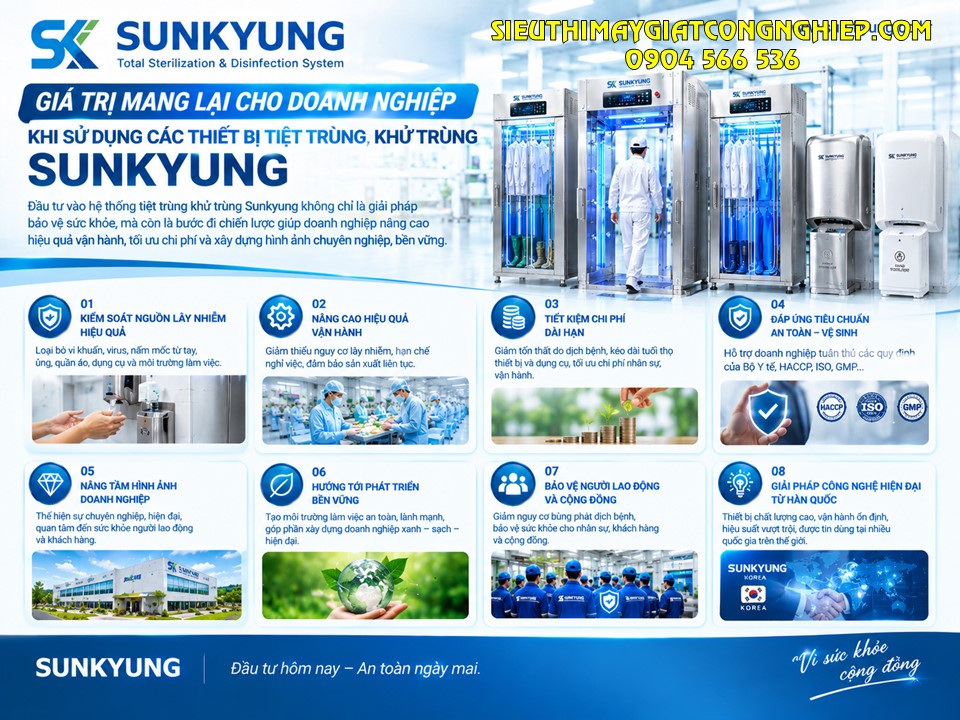 Lợi ích khi doanh nghiệp sử dụng thiết bị khử trùng tiệt trùng đầu vào