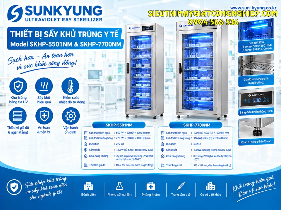 Thiết bị sấy khử trùng dùng trong y tế