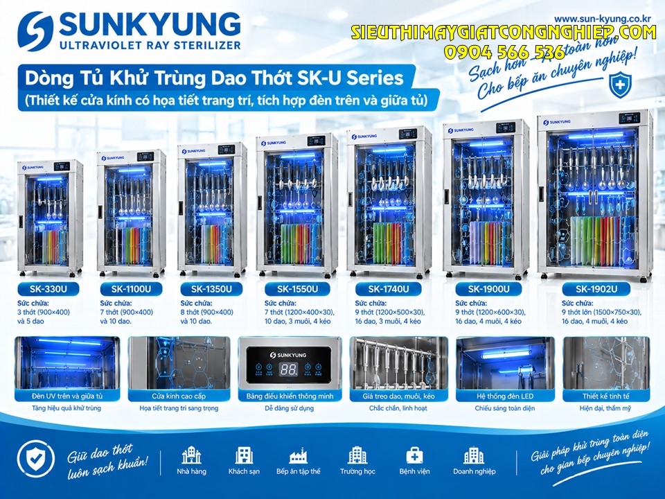 Tủ Khử Trùng Dao Thớt SK-U Series