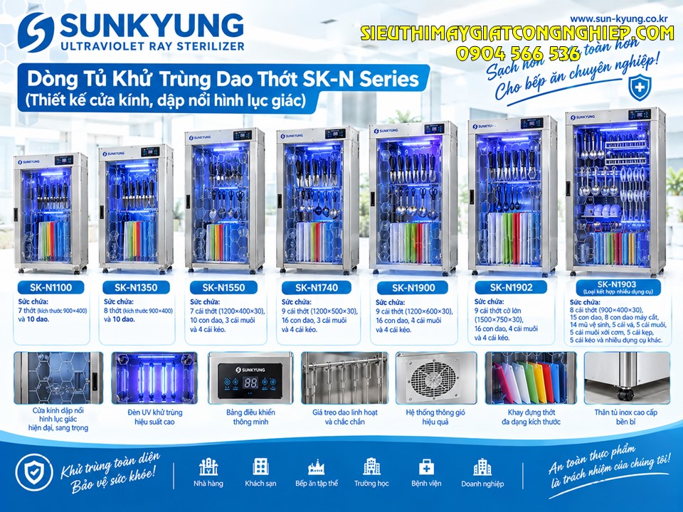Tủ khử trùng dao thớt Sunkyung